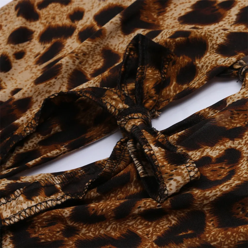 Seksi Leopard čipke Perilo, Ženske Plus Velikost Seksi Perilo Lok Čipke Trim Leopard Romper Obleka, Perilo notte Intimo Obleke