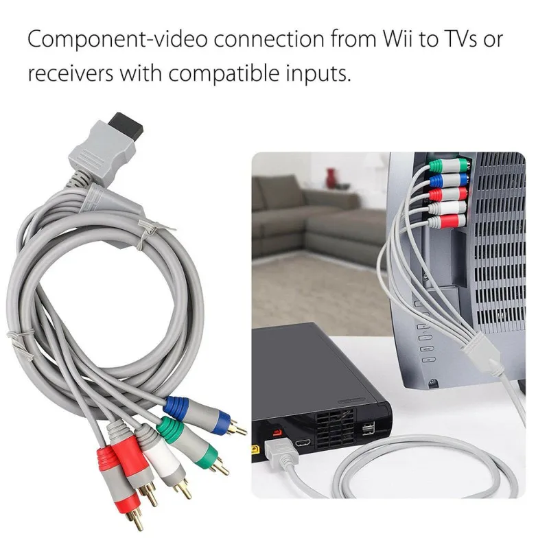 ZL Komponenta HDTV Kabel Za Nintendo Wii,HD Video In Avdio Kabel 1080P AV 5RCA, S Podporo Za 1080 / 720P HD TV Sistem