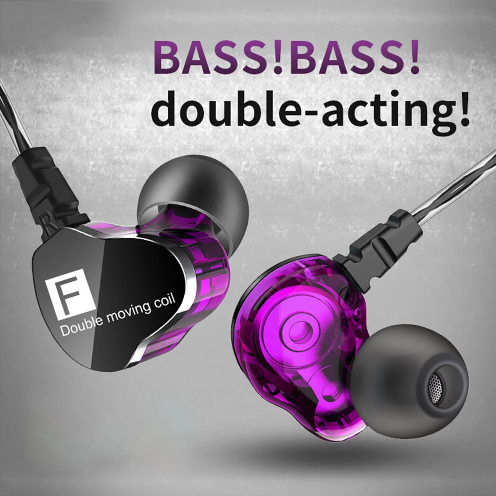 Gaming Slušalke QKZ CK9 Dvojno Moving Coil Heavy Bass HiFi Žične Slušalke za V uho Športne Slušalke Z mikrofonom P K QKZ vk4