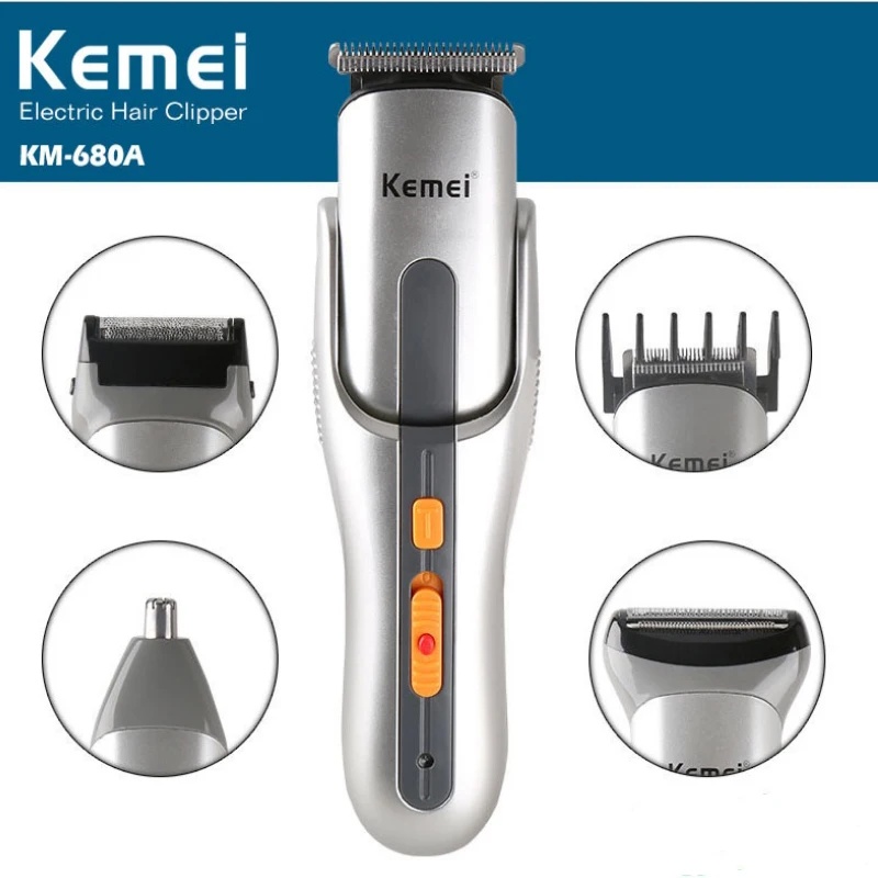 KEMEI 5 v 1 Električni Hair Trimmer za Lase Clipper Profesionalni Električni Brivnik Britev Nos, Lase Brado Brivnik Odstranjevanje Dlak KM-680A