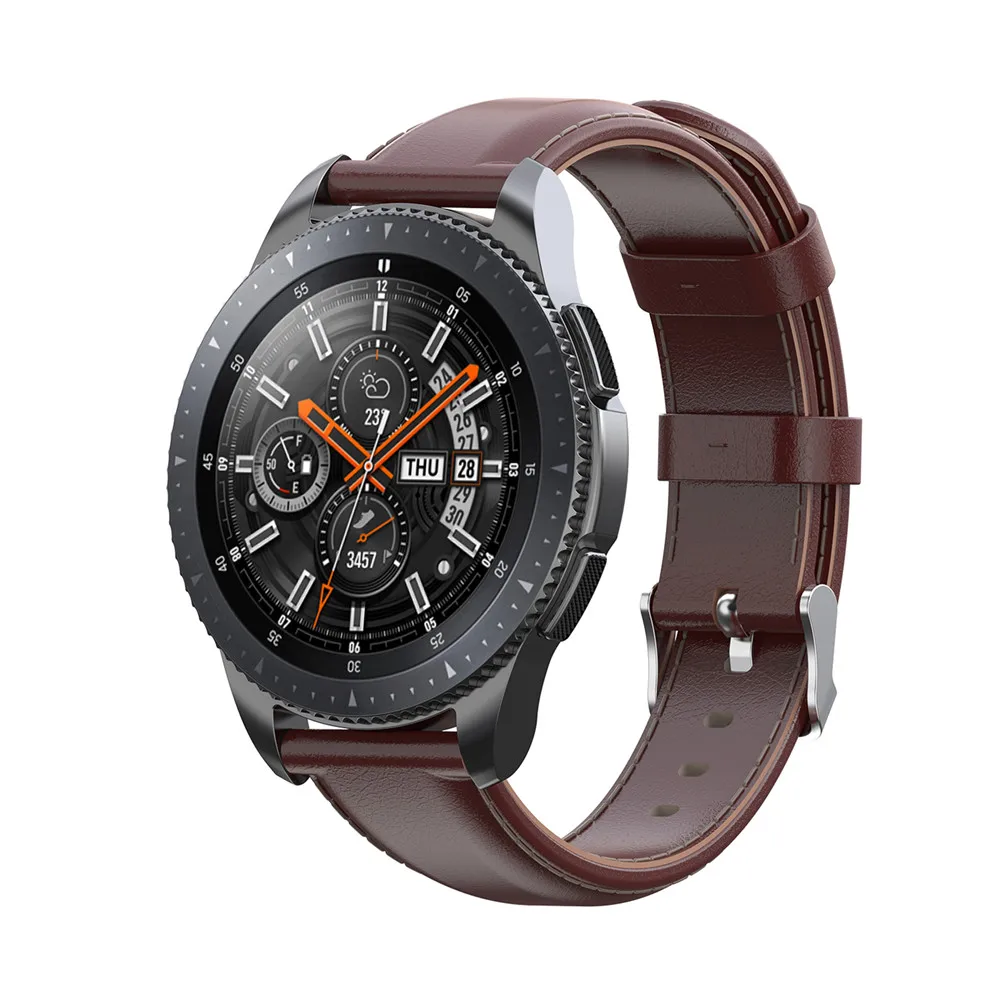 22 mm Olje, Vosek Pravega Usnja Watch Pasu Trak za Samsung Prestavi S3/Galaxy Watch 46mm/Gear 2/Gear 2 Neo Live Band Smartwatch