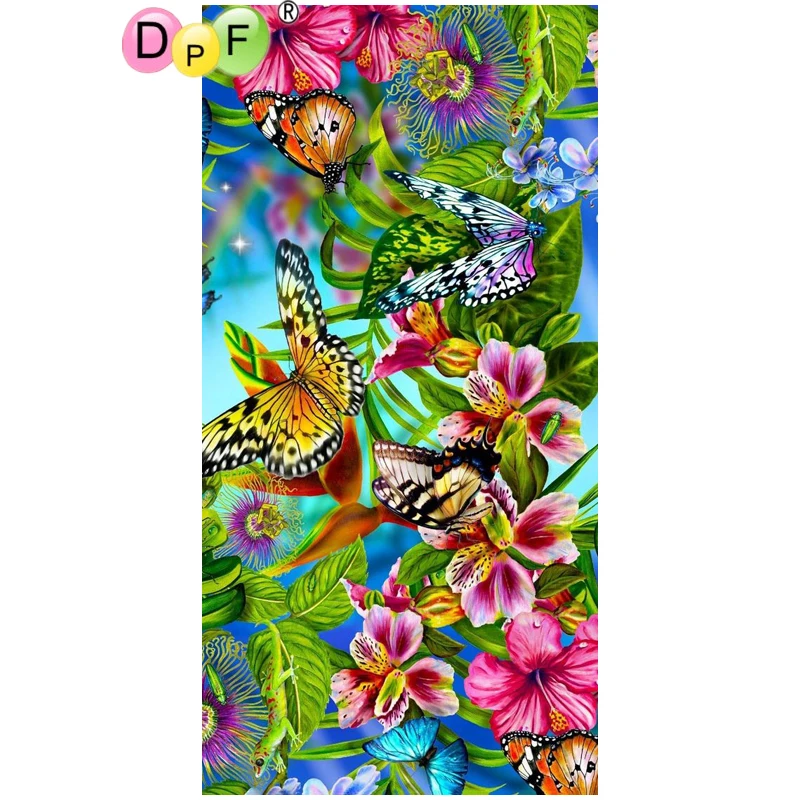 DPF DIY barve metulj 5D kvadratnih diamond slikarstvo navzkrižno šiv obrti diamond vezenje stensko dekoracijo doma mozaik