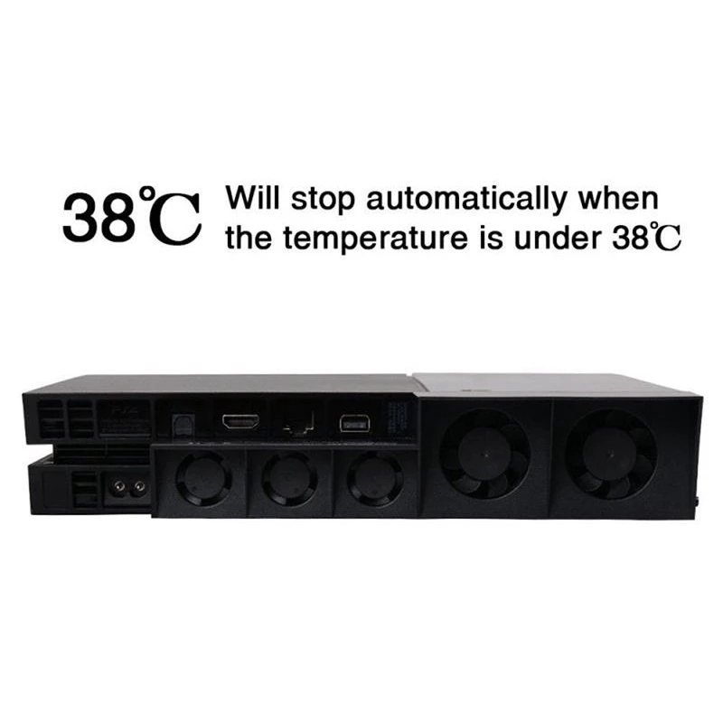 Hladilni Ventilator za PS4 ,Ventilatorji za Sony PS Gaming Pripomočki USB Zunanji Hladilnik 5 Fan Turbo Nadzor Temperature