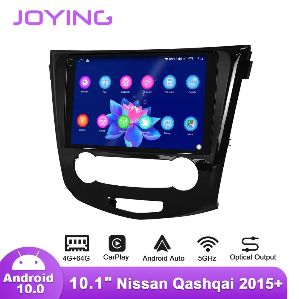 Joying 10.1 palčni Android10 avtoradio za Nissan Qashqai+ GPS DSP Carplay SPDIF 5GWiFi Android-auto Optični Izhod za Subwoofer